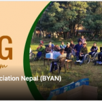Hiring at BYAN, persons with physical disabilities in round circle with voter registration card